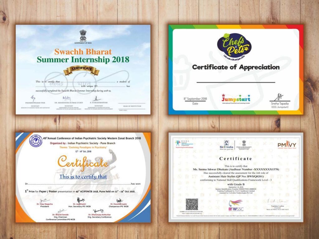 Certificate Printing Cambuslang