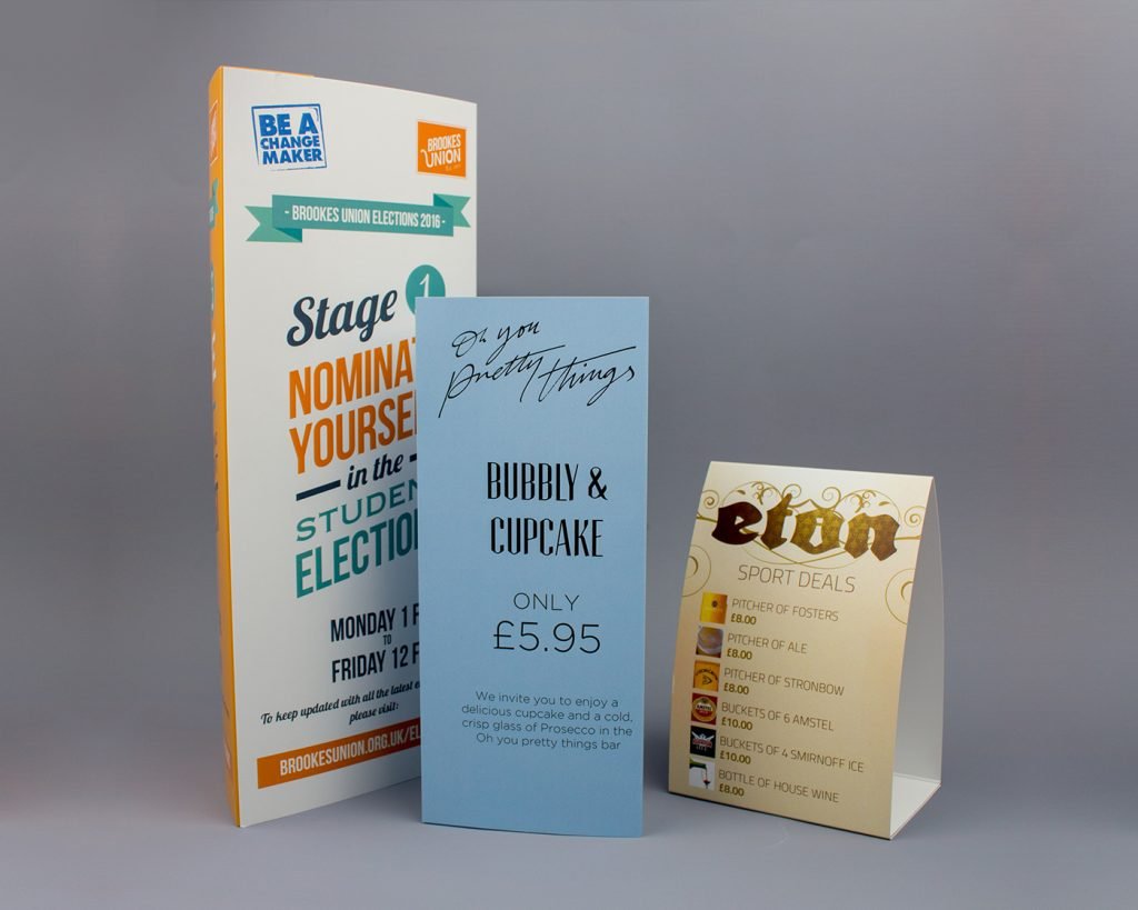Table Tents Printing Cambuslang